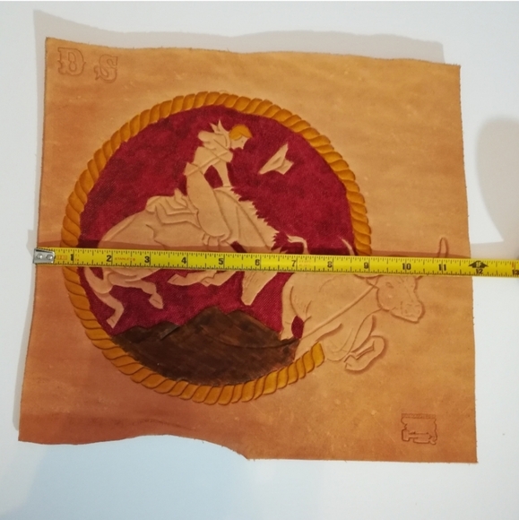 Tooled Leather Wilderness Wall Art Decor - Picture 6 of 7